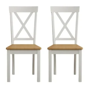 Hertford/Whatley Chair Frame Signal White Pair RRP £240