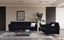 Aluxo Albany Sofa in Black Lux Boucle Fabric | Available in 2, 3 & 4 Seaters